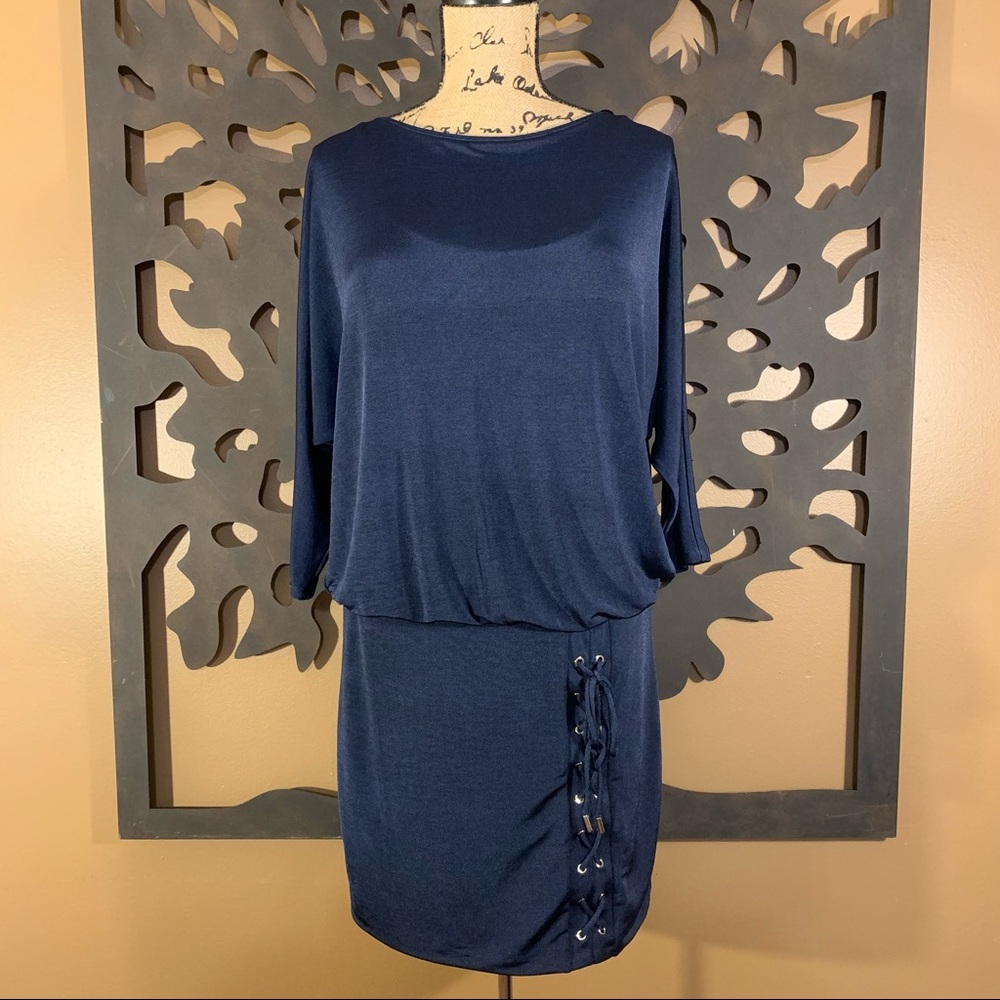 WHBM Lace Up Dress